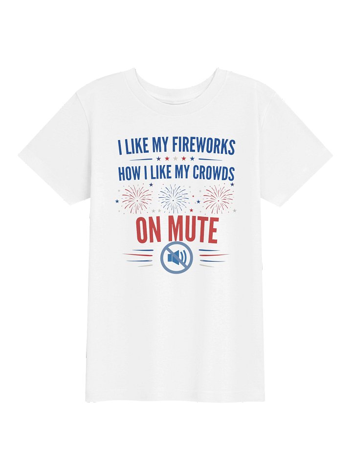Fireworks for Neurodivergents - Youth Sizes - White Tee product image (1)