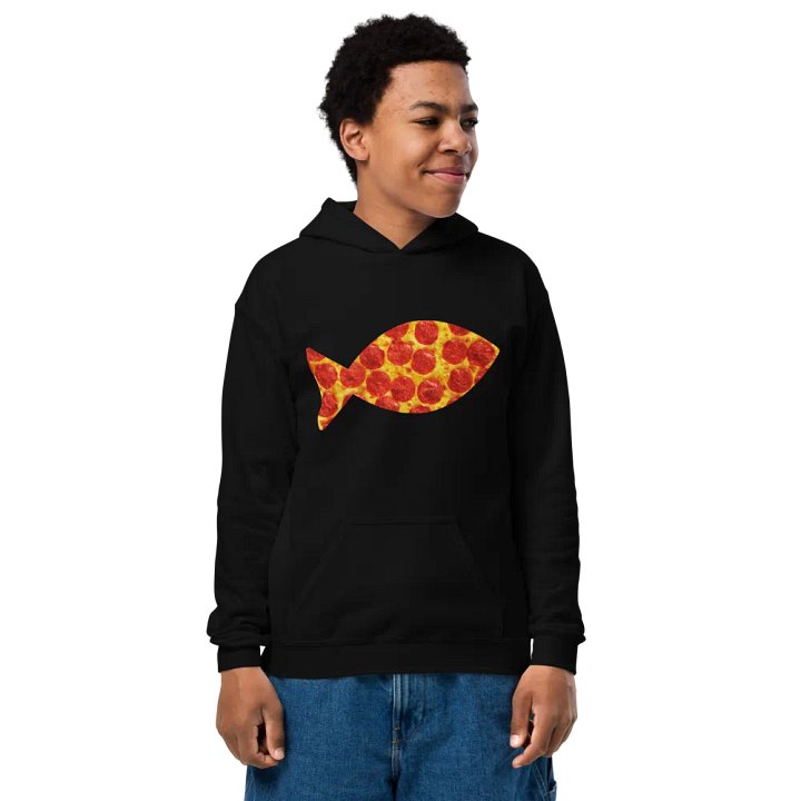 Youth PizzaFish Hoodie product image (1)