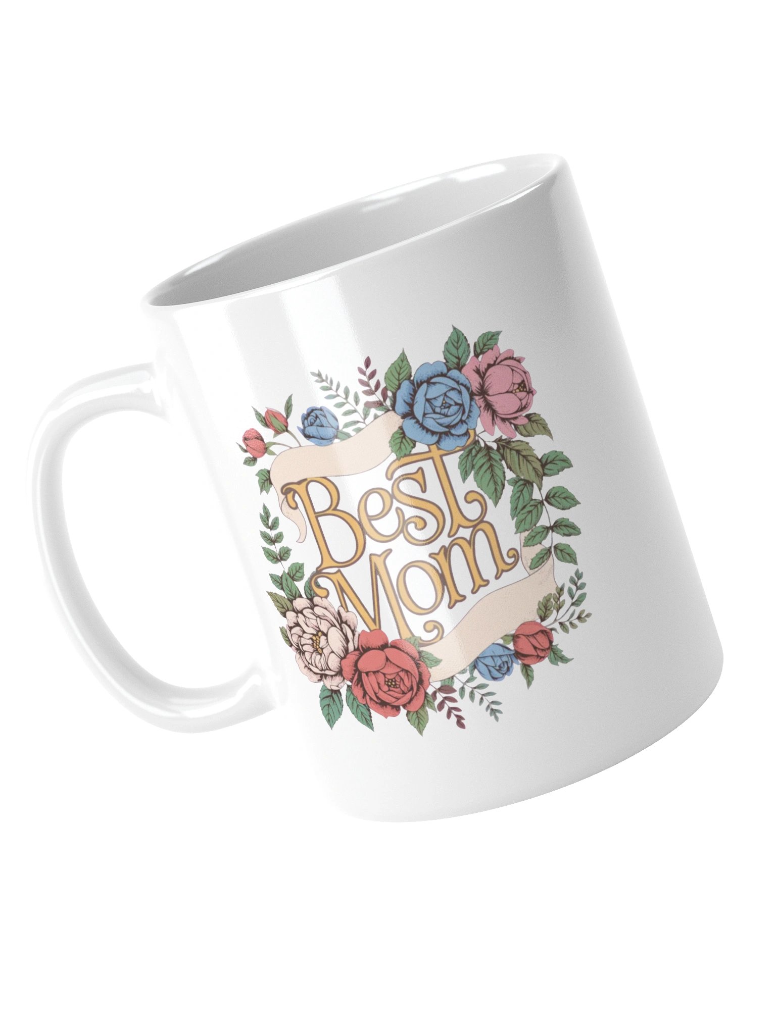 Vintage Floral Best Mom Coffee Mug product image (5)