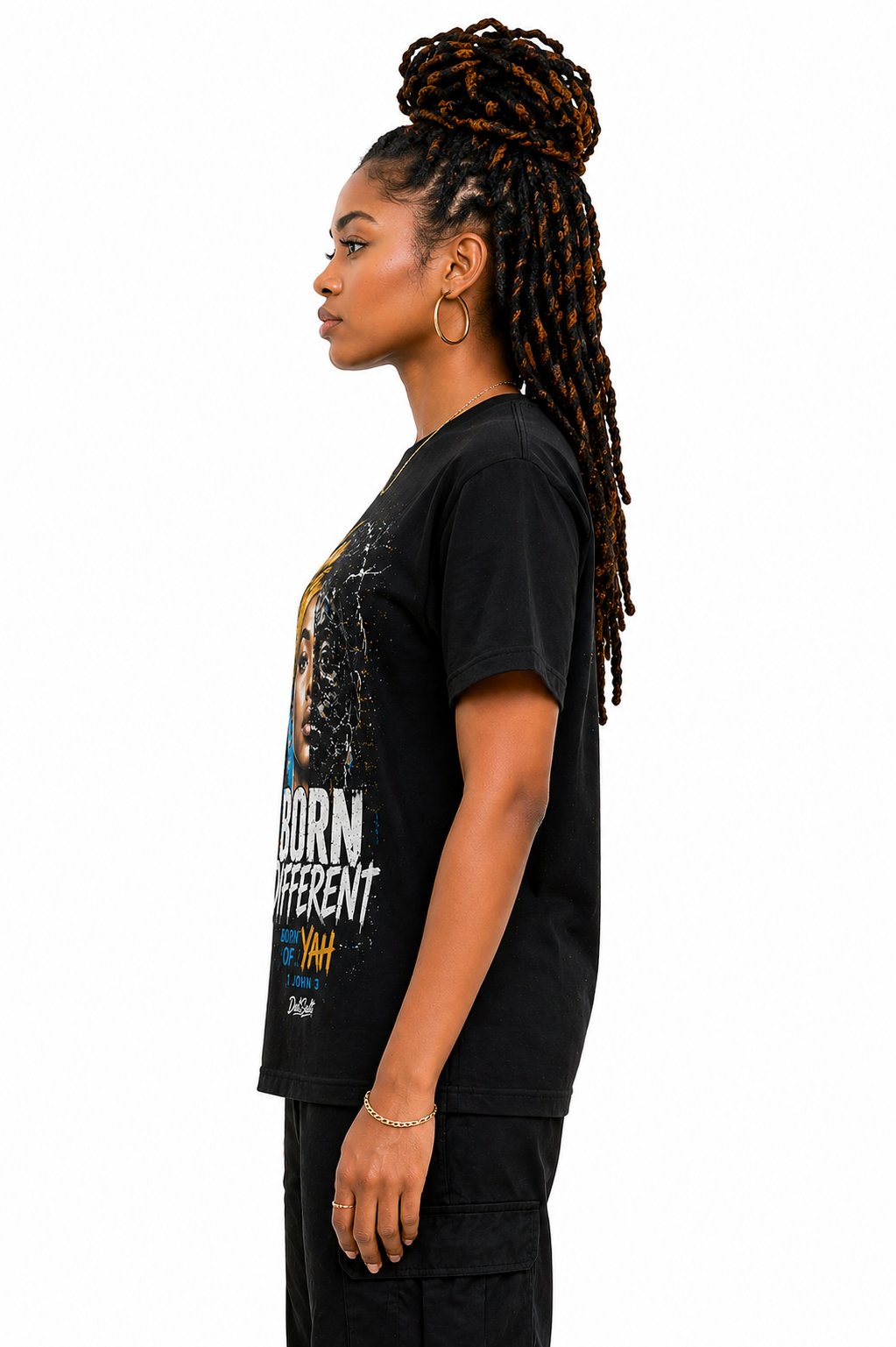 Born Different: Yah Women’s Tee (1 John 3) — Identity & Truth Streetwear Graphic product image (2)