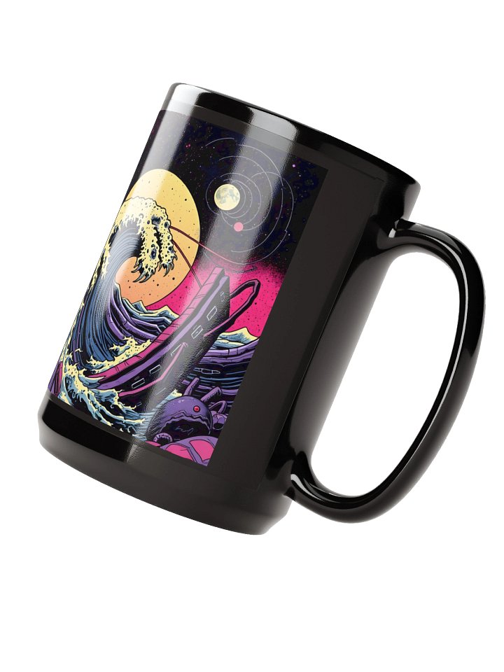 Weird Wave Sounds Duality Mug - 15 0z Black product image (2)