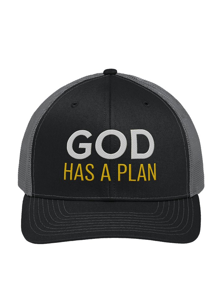 "GOD HAS A PLAN" Richardson Trucker Hat - Premium Embroidered Christian Apparel product image (5)
