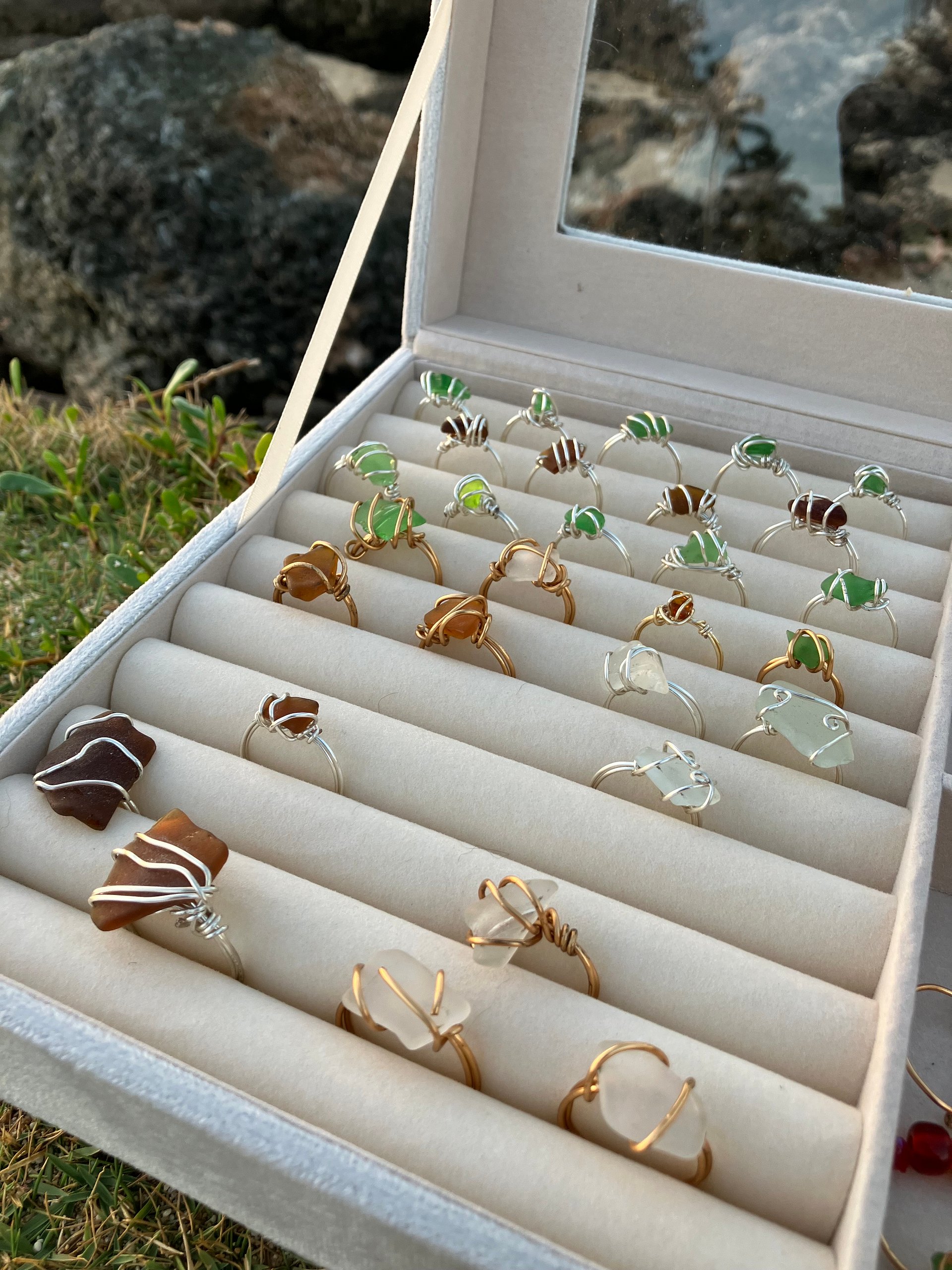 Sea Glass Rings Assorted Gift product image (3)