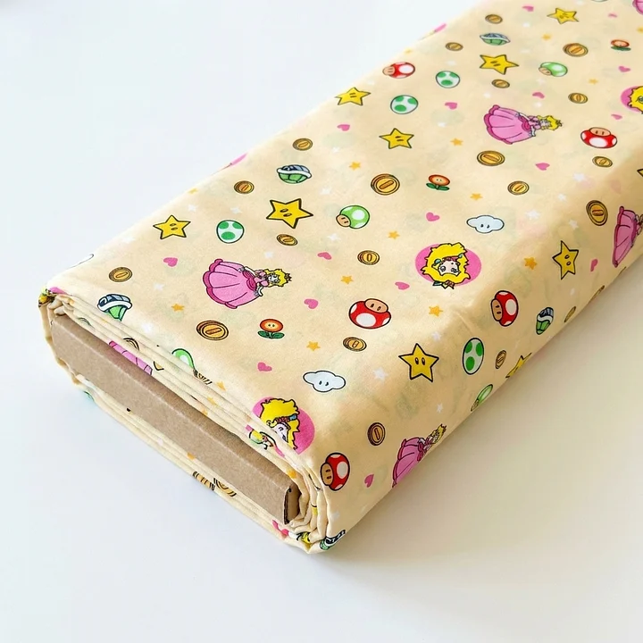 Yellow Pixel Princess Dreams DBP Fabric product image (2)
