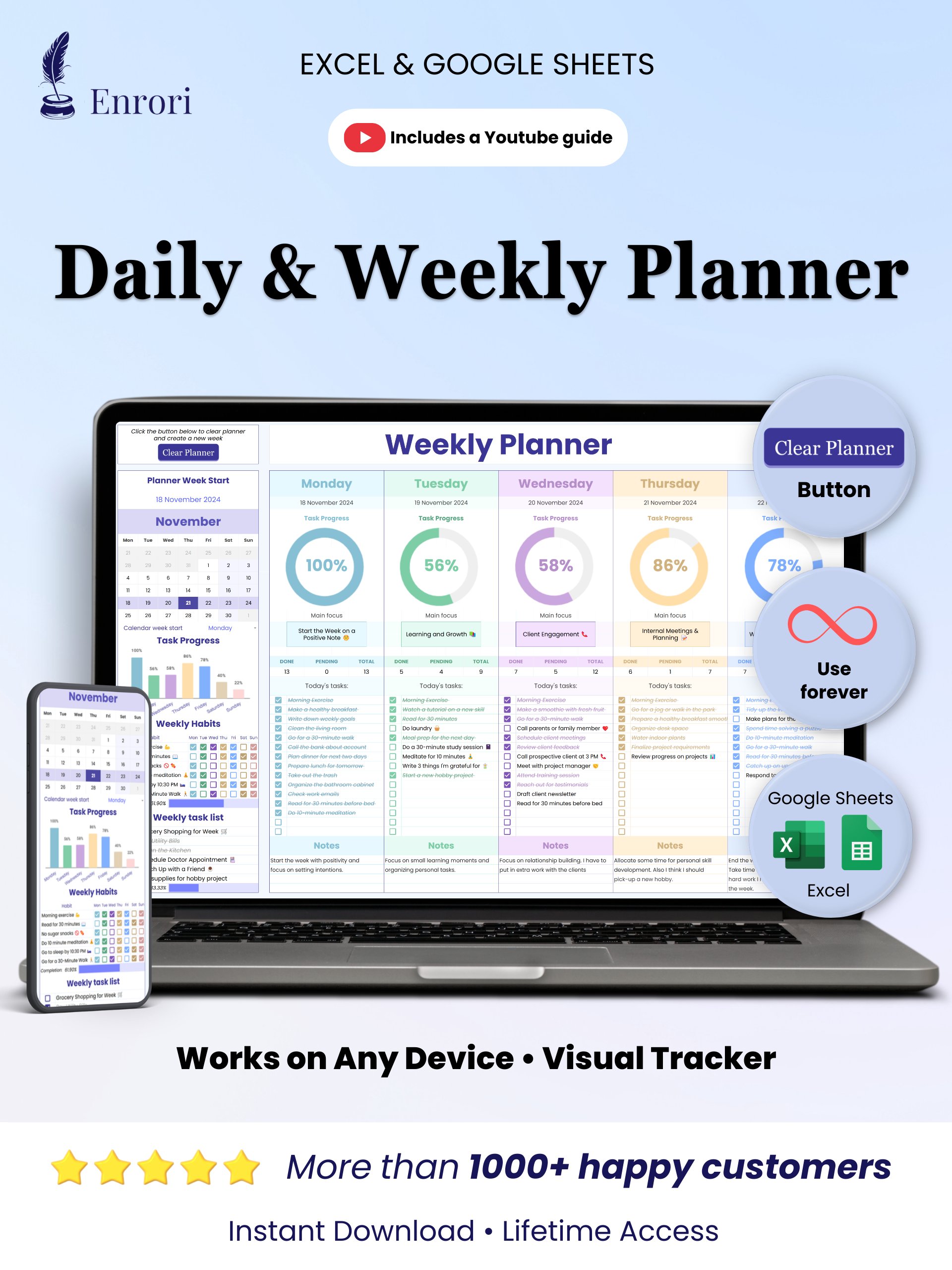 Daily & Weekly Planner product image (1)