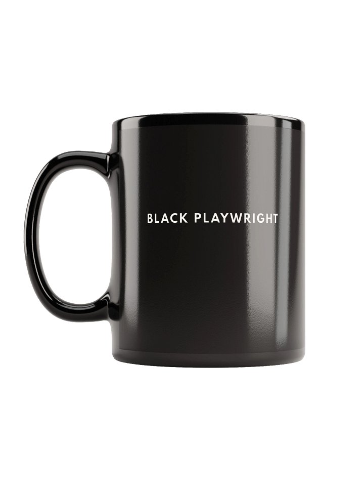Black Playwright—Glossy Black Mug product image (1)