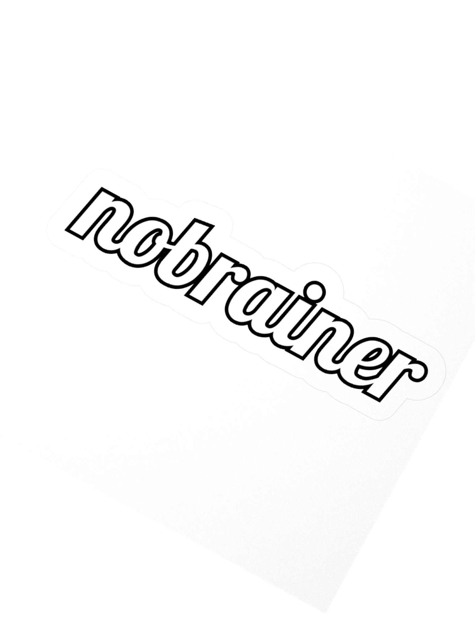 No Brainer Sticker product image (4)