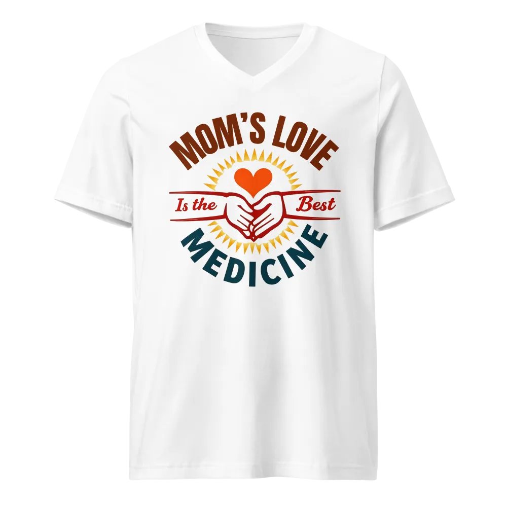 MOM'S LOVE Is the Best MEDICINE V-Neck Tee product image (5)