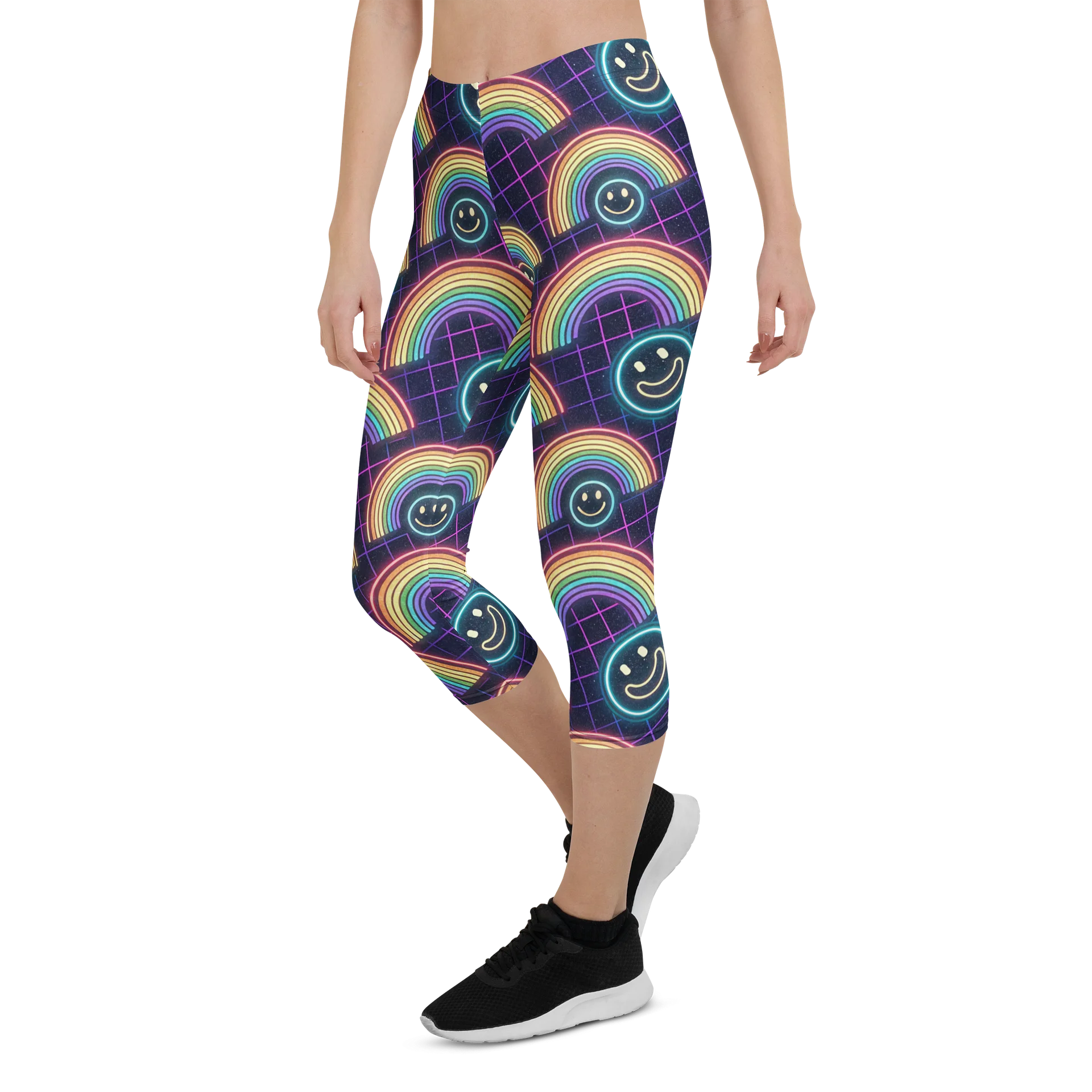 Rainbow Smile Capri Leggings product image (6)