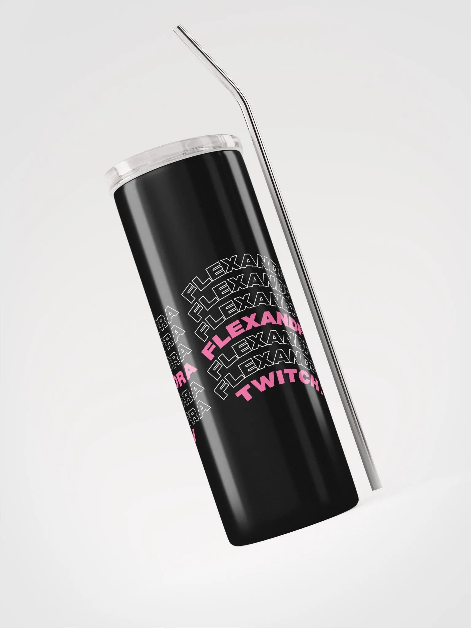 FAF Metallic Tumbler with Straw product image (1)