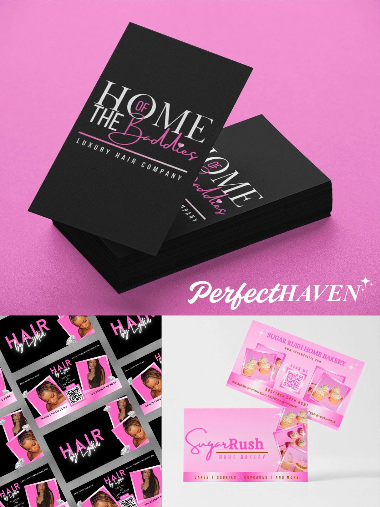 Glossy Business Cards - Round Edge Option - 15 pt. product image (1)
