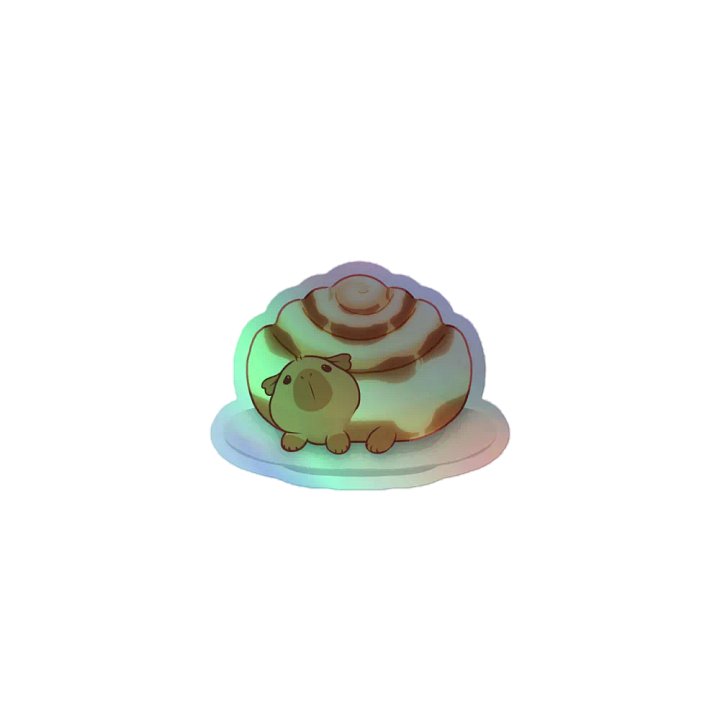 Capybara Cinn Roll Sticker product image (1)