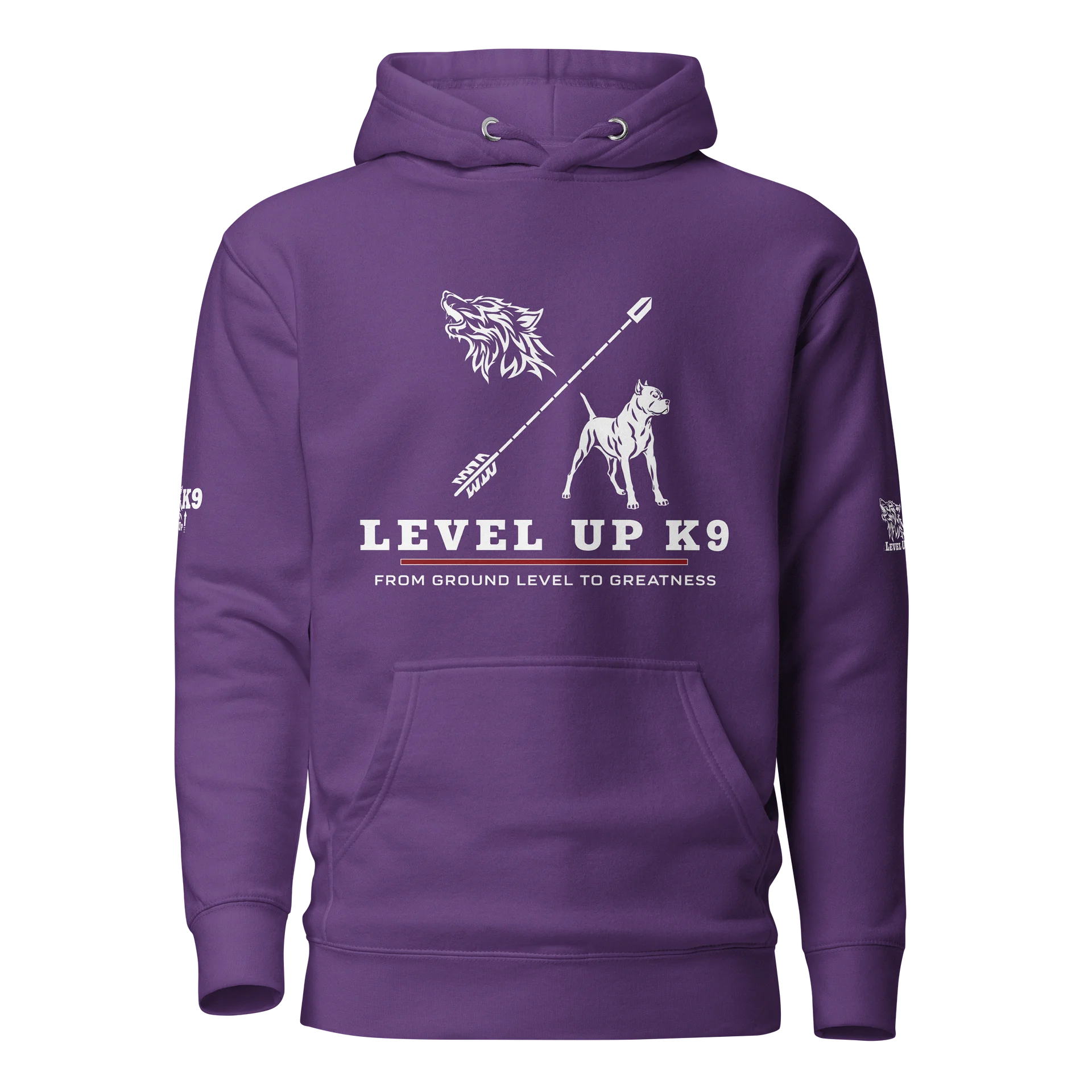 Level-UP K9 Standard Hoodie ( Purple ) product image (1)