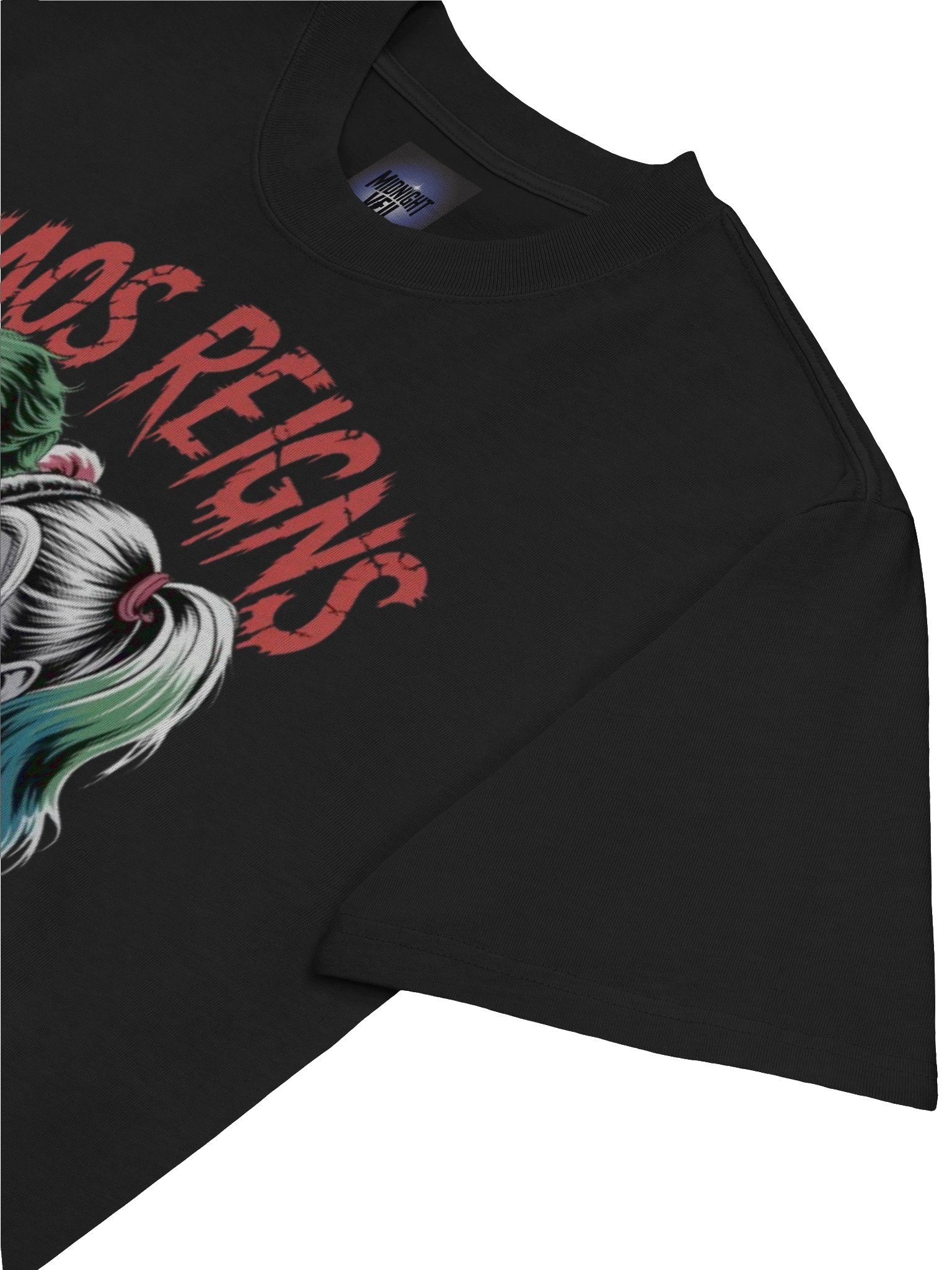 Joker & Harley Quinn 'Chaos Reigns' Oversized Faded T-Shirt product image (7)