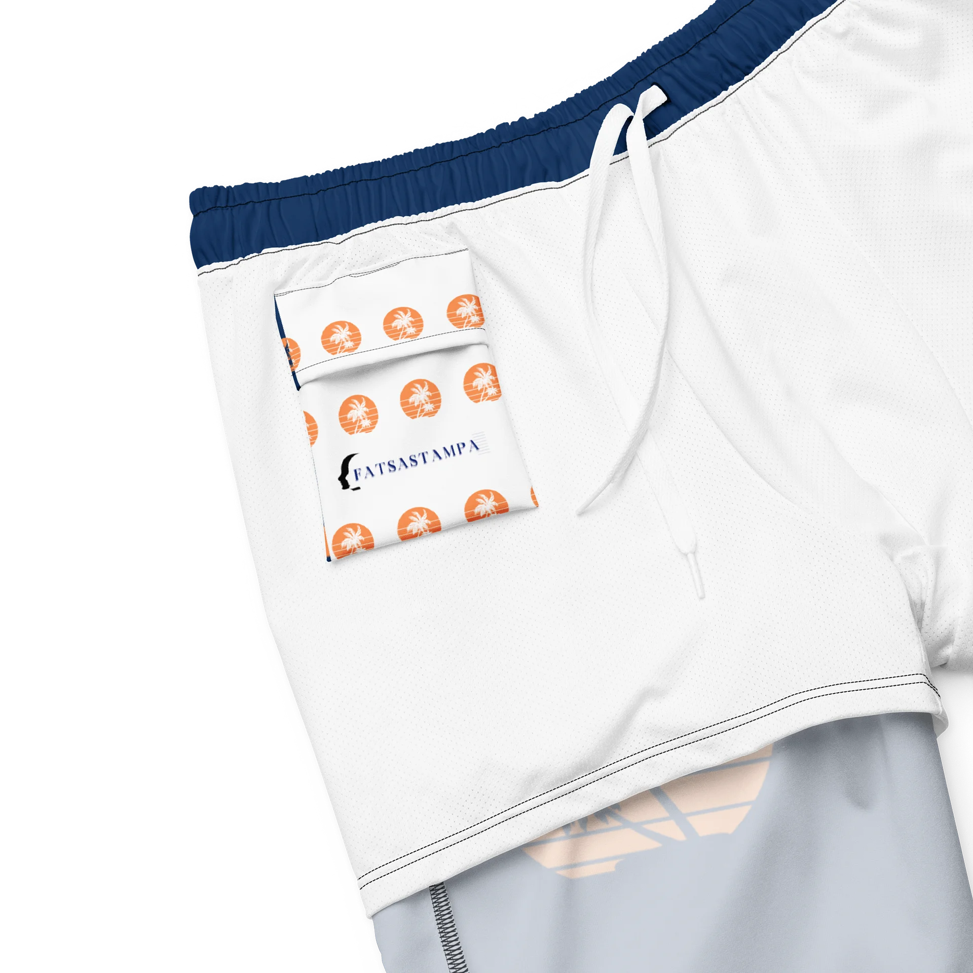 Tropical Sunset Silhouette Swim Trunks product image (8)