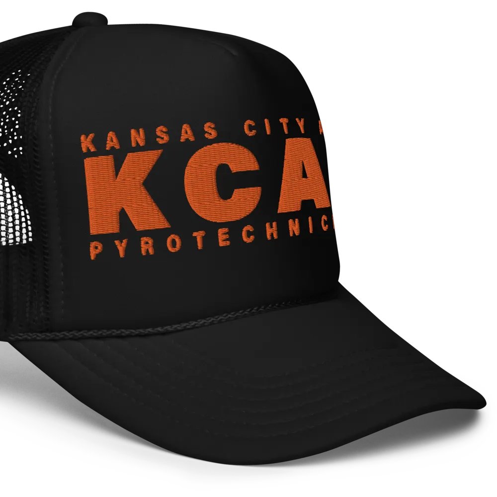 Embroidered Trucker Hat - Orange KCAP product image (7)