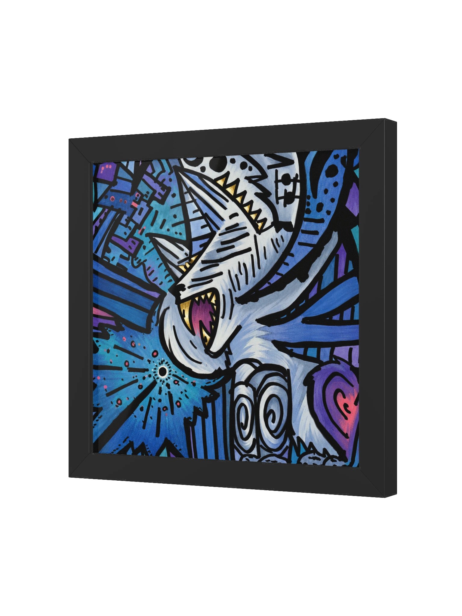 #11 Wolf Howl - Framed Square product image (3)