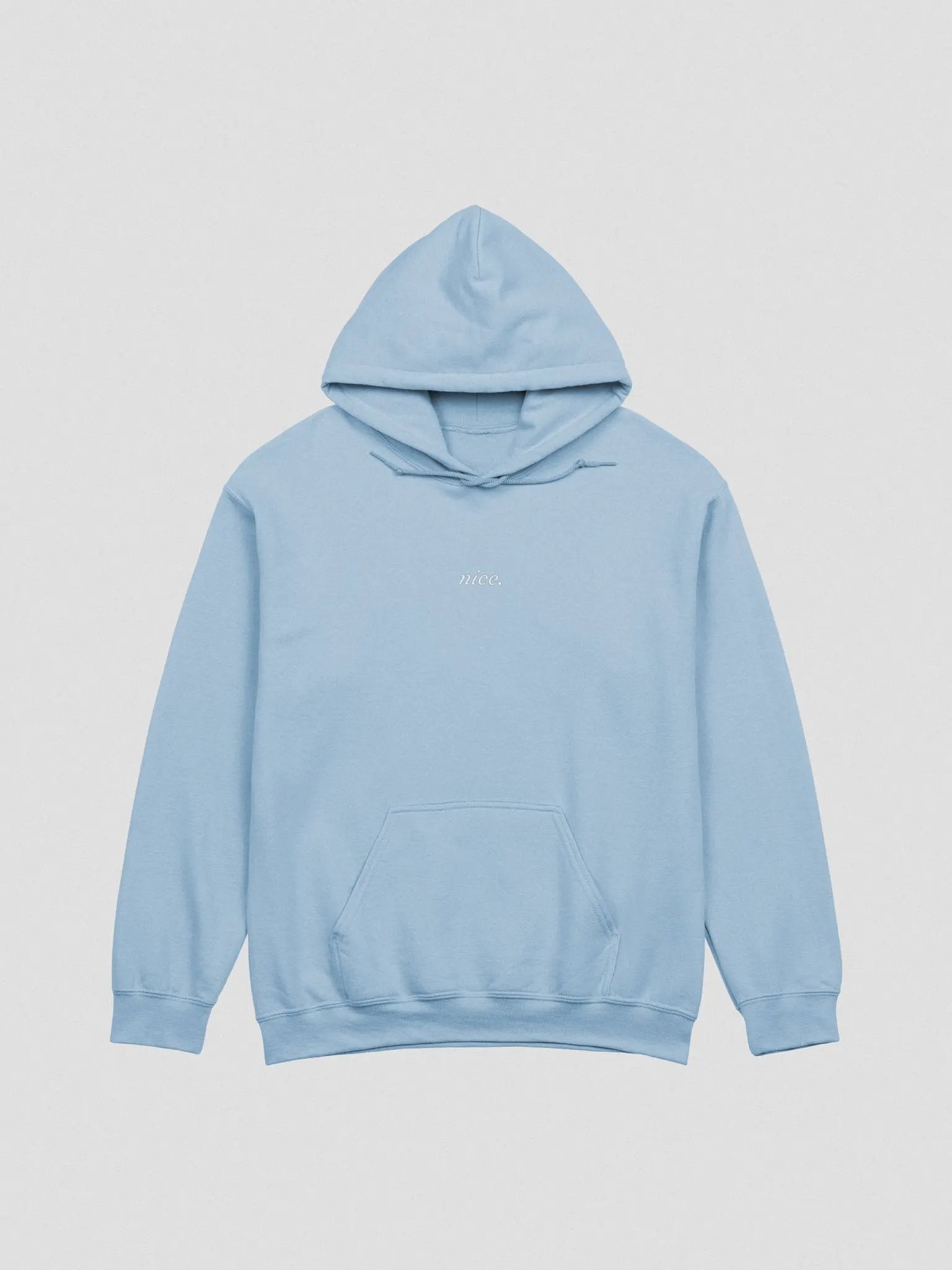 Nice. Hoodie (Baby Blue) product image (1)