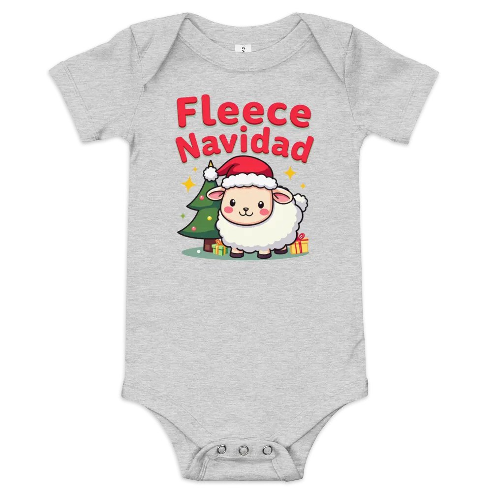 Fleece Navidad Baby Onesie product image (4)