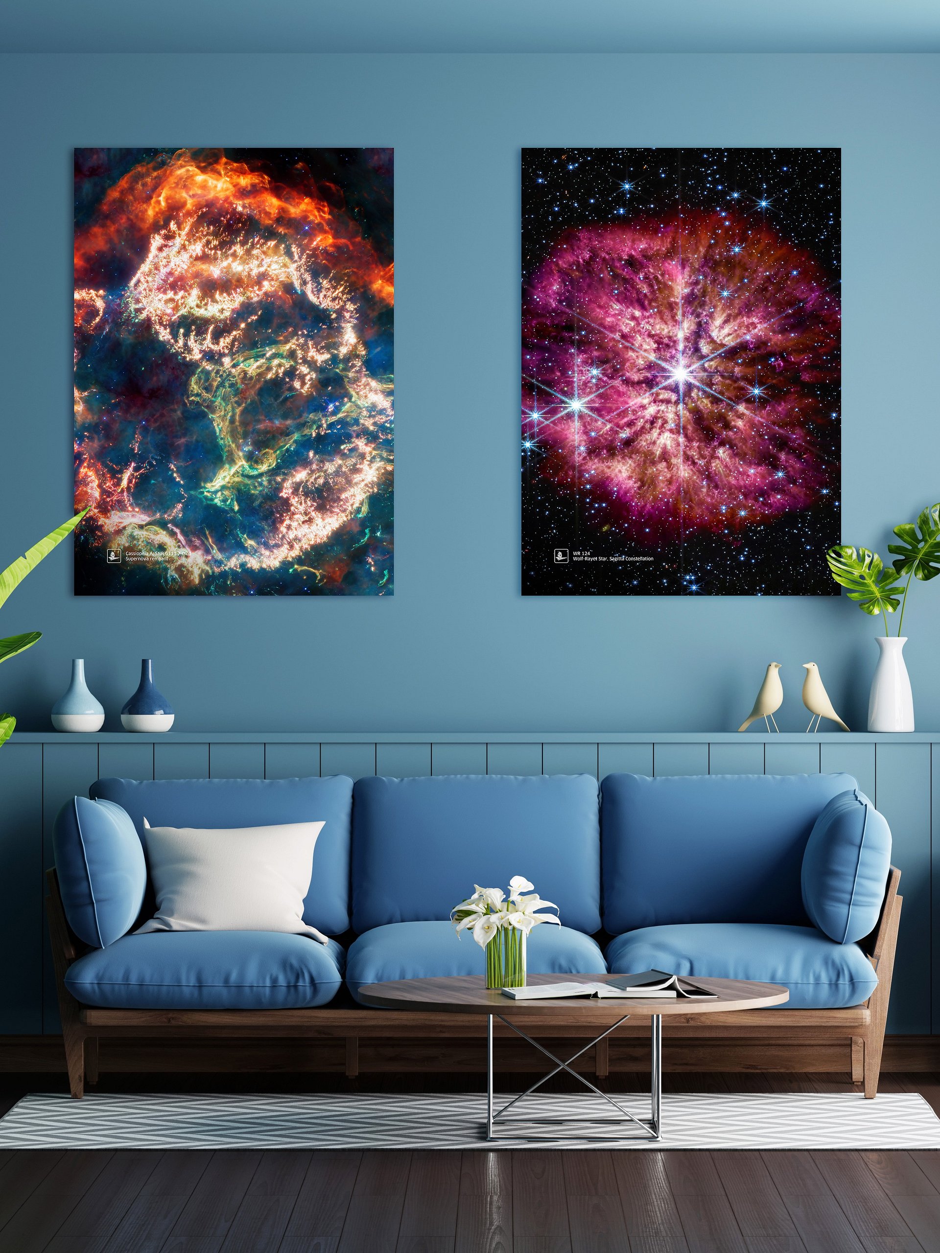 Cassiopeia A (James Webb/JWST), Supernova remnant (James Webb/JWST) — space poster, science poster product image (2)