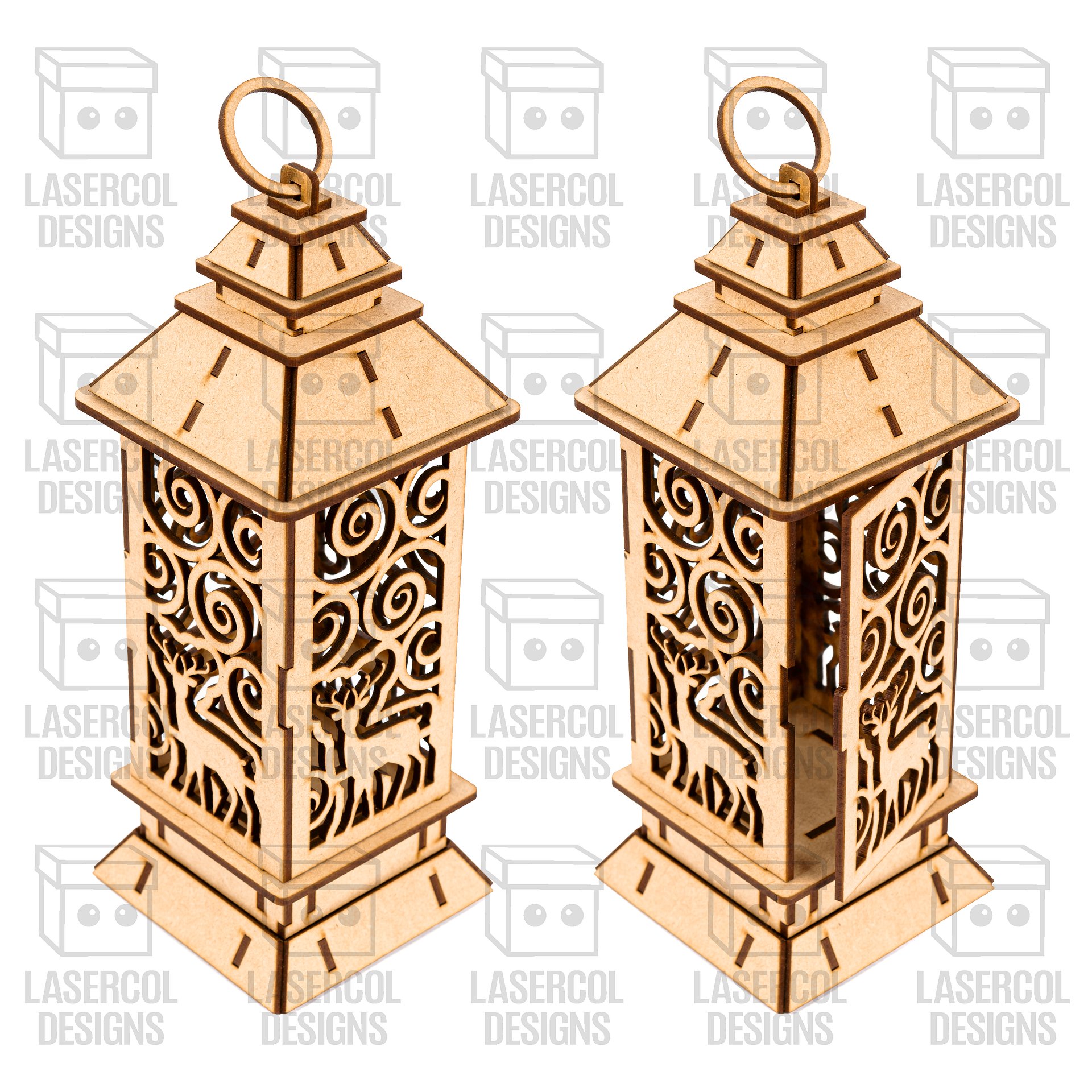 Christmas Lanterns (5 Styles) - Laser Cut Files product image (4)