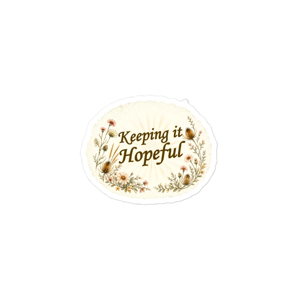 Keeping It Hopeful Floral Kiss-Cut Sticker product image (1)