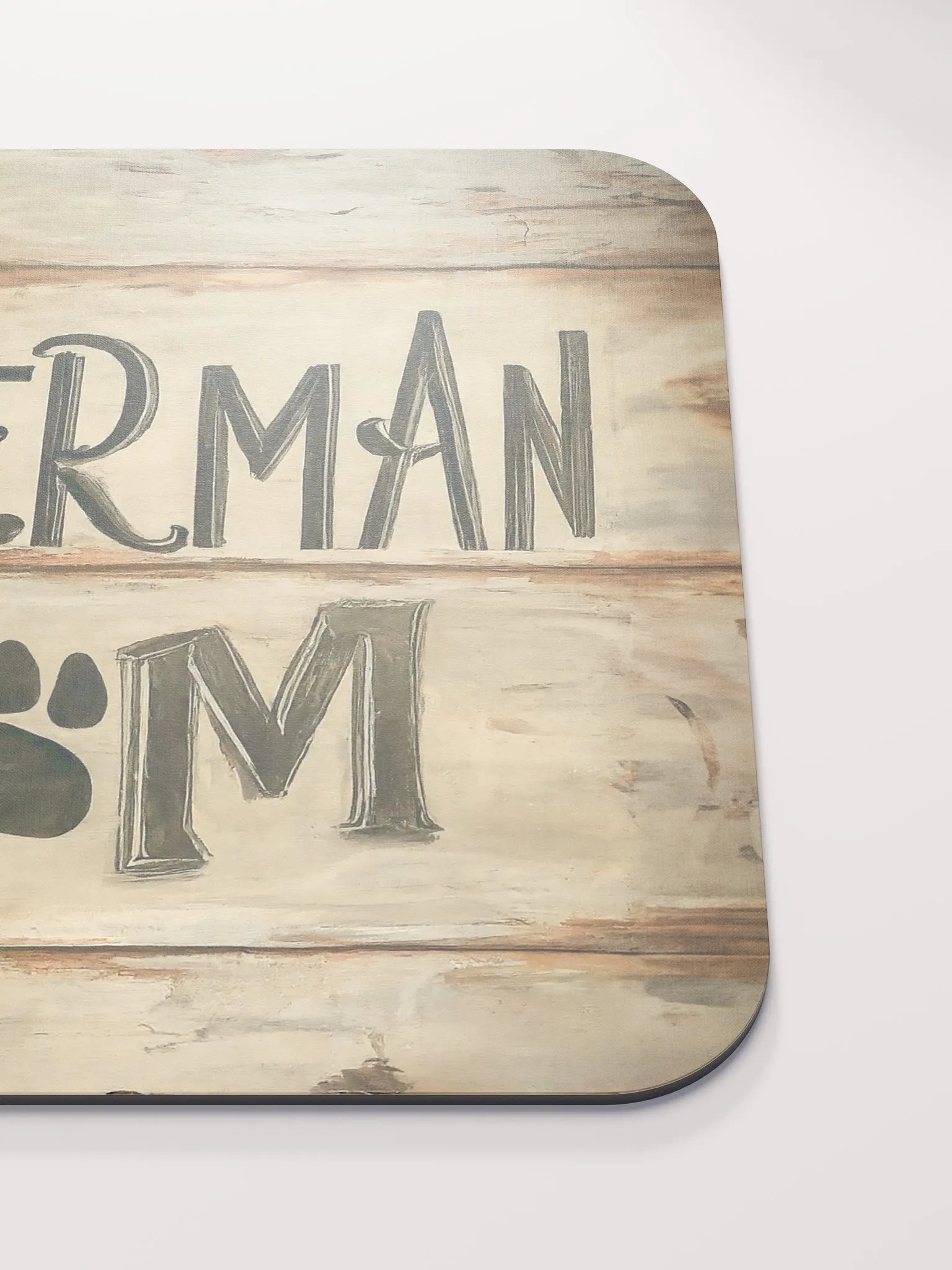 Doberman Mom Wood Sign Mouse Pad product image (3)