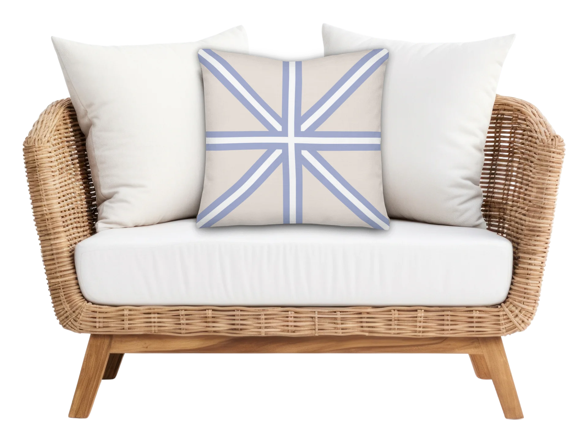HAMPTONS CLASSICS - BLUE CROSS II THROW PILLOW - maritimes Kissen product image (2)