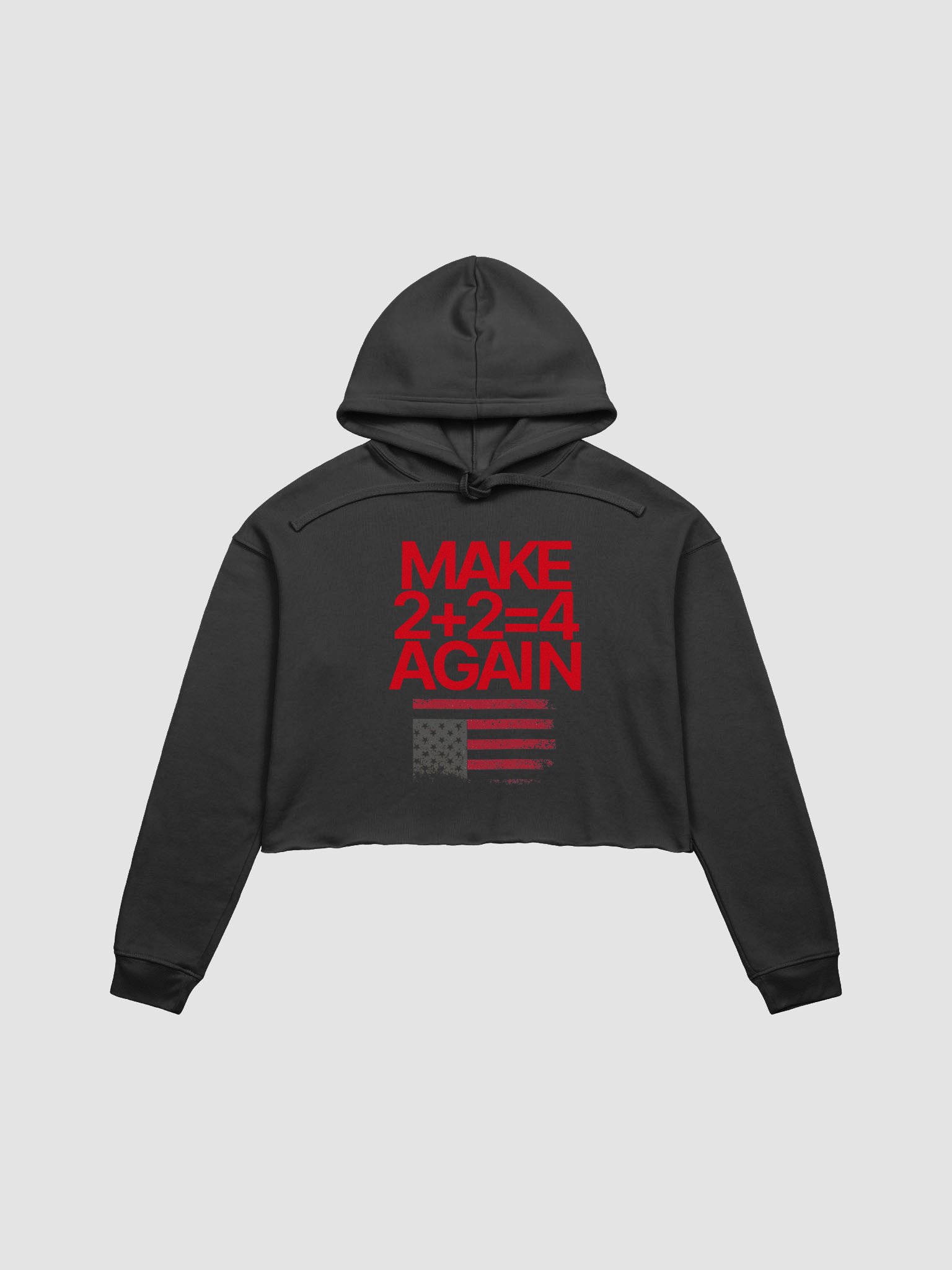 Make 2 + 2 + 4 Again Cropped Hoodie product image (1)