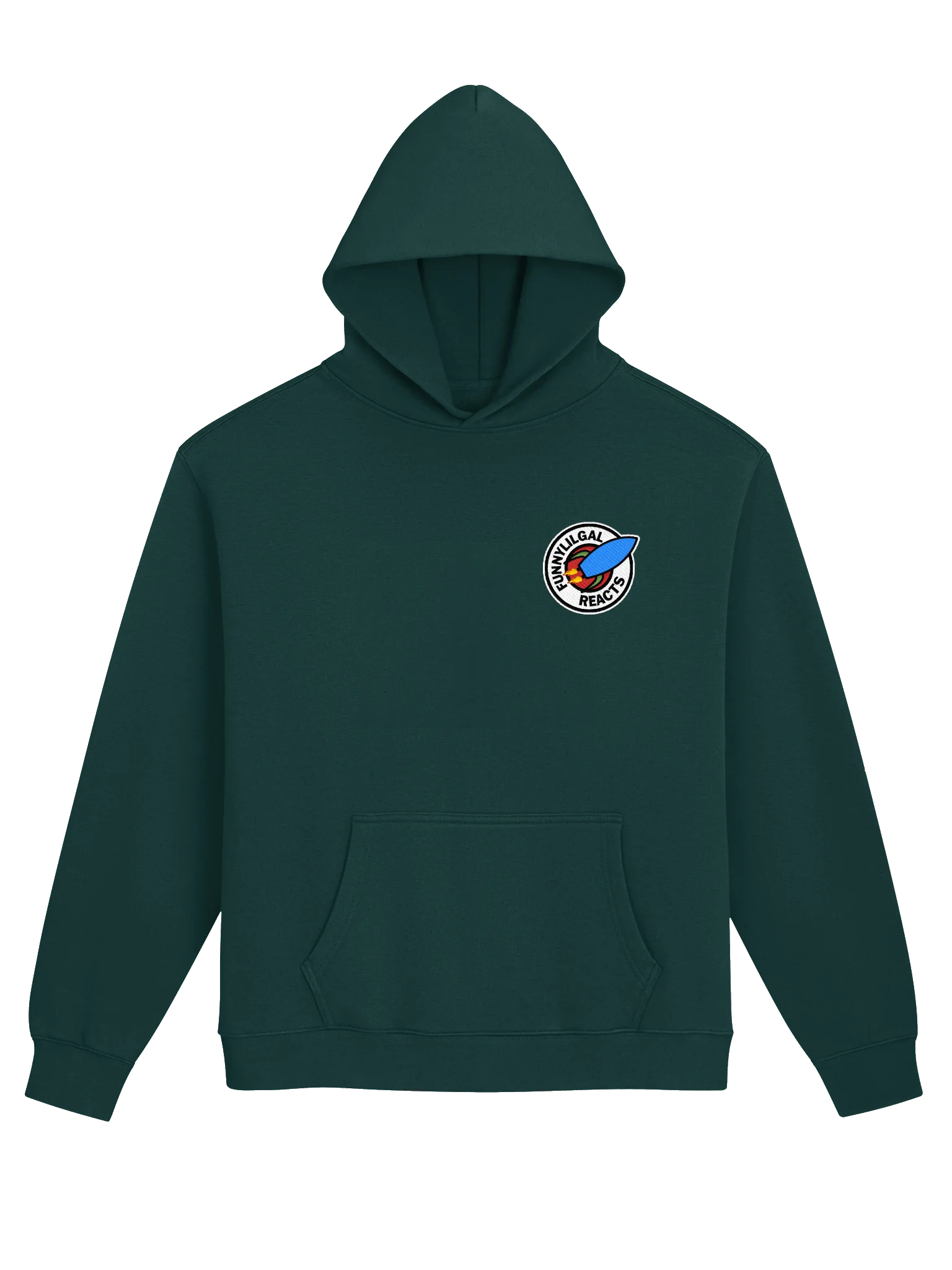 FunnyLilGal Reacts Futurama-Inspired Badge Hoodie product image (4)