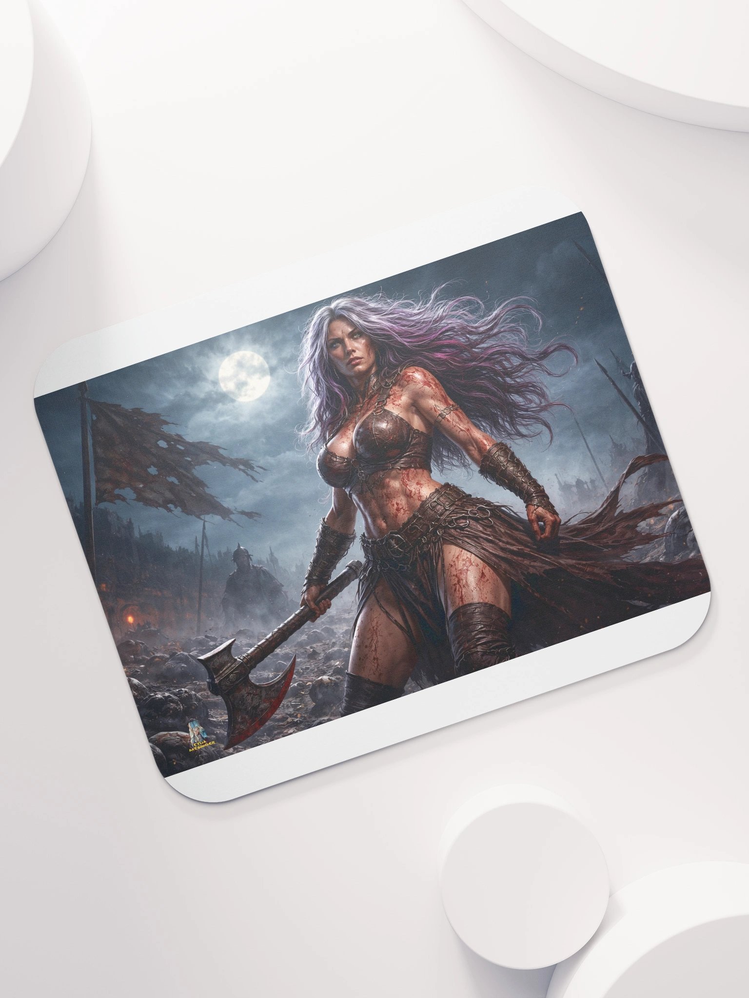 Blood Moon Warrior mouse pad product image (7)