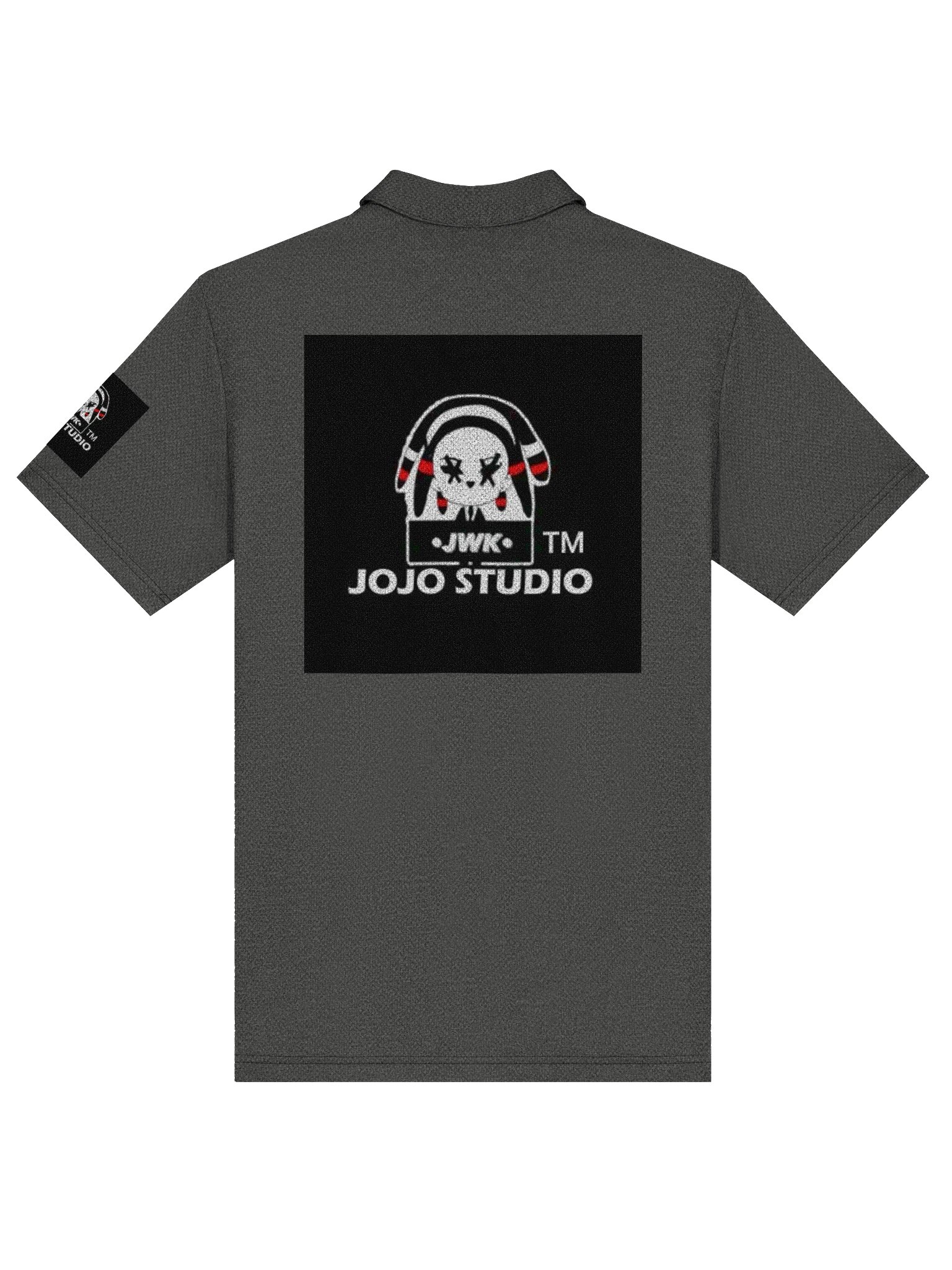 JWK Jojo Studio Luminous Brain Logo Polo — Adidas Space-Dyed product image (8)