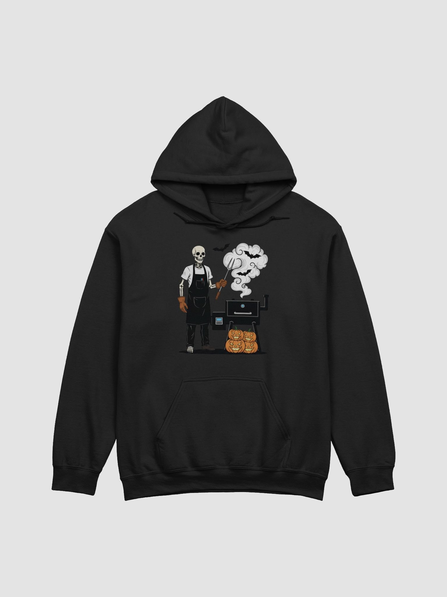 Kettle Bones — Minimalist Skeleton Grillmaster Tee product image (2)
