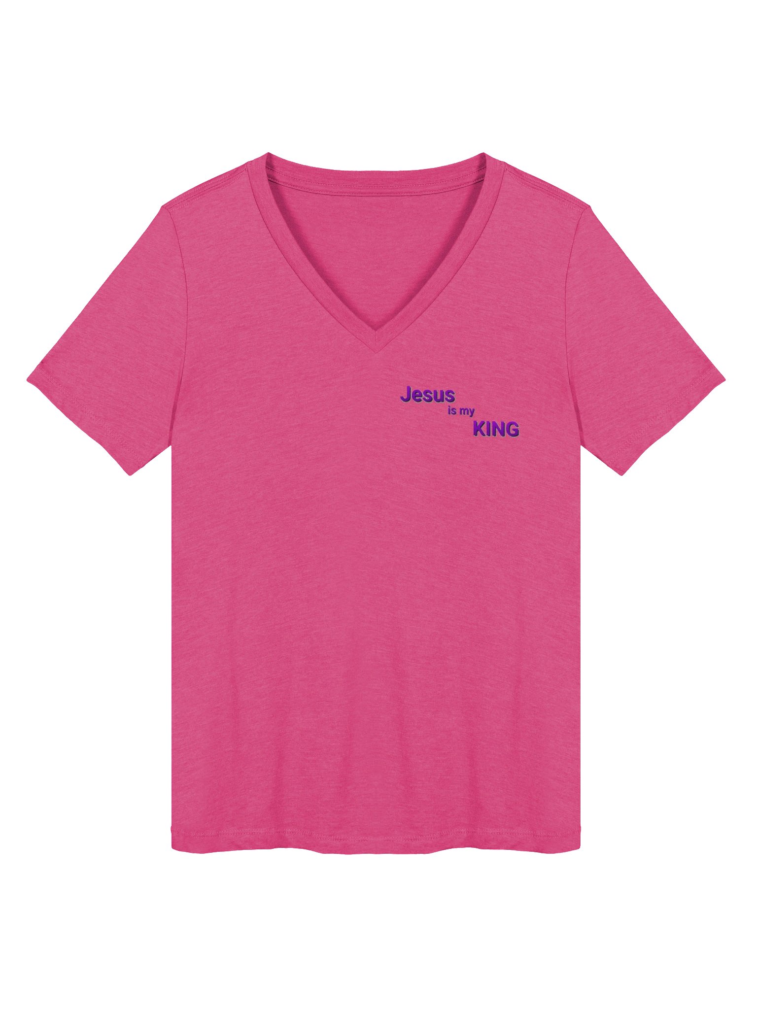 Jesus is my King Ladies V-Neck T-Shirt product image (36)