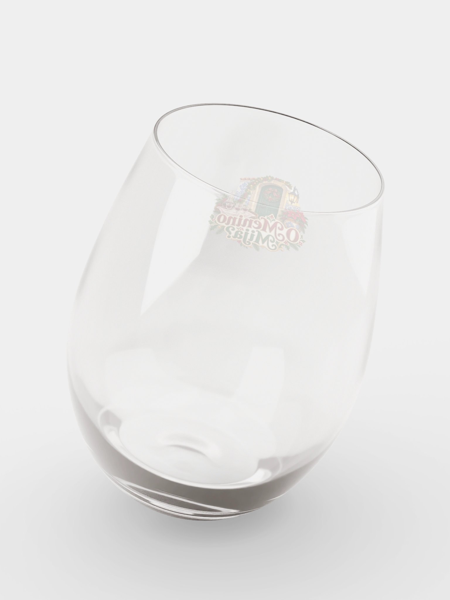 O Menino Mija? – Portuguese Christmas Tradition Stemless Wine Glass product image (8)