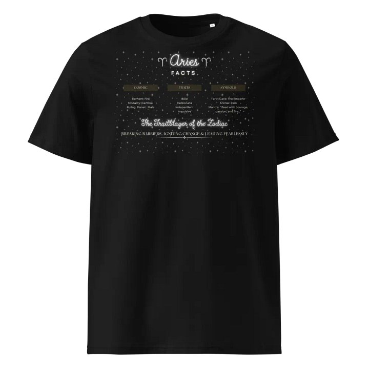 Aries 2025, Attributes, Black Tee product image (1)