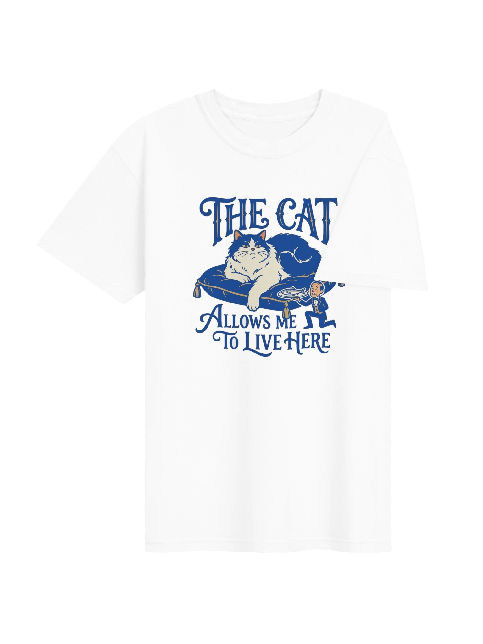"The Cat Allows Me to Live Here" Heavyweight T-Shirt product image (4)