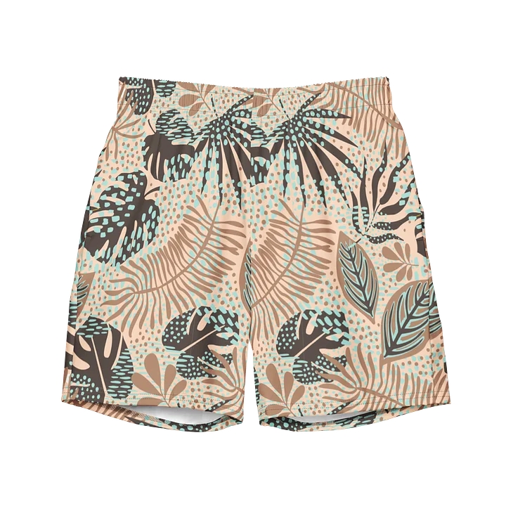 Comfortable Swim Trunks with Tropical Print product image (1)