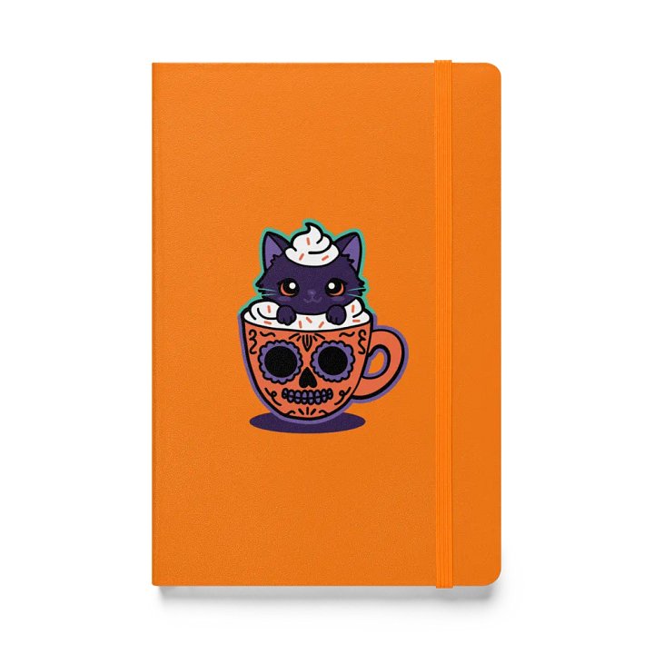 Sugar Skull Kitten Mug Hardcover Bound Lined Notebook product image (1)