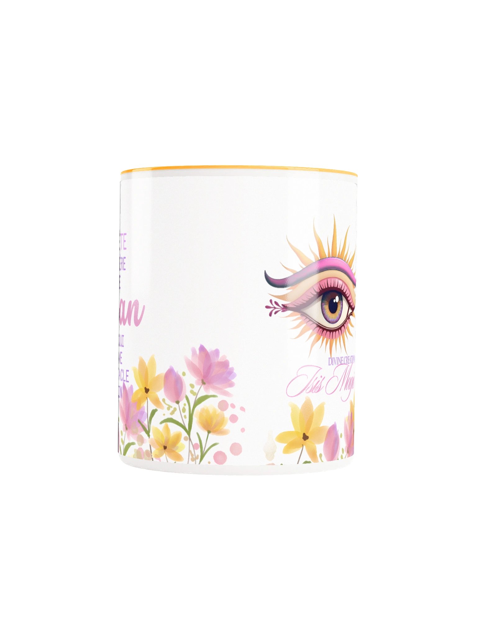 Bonne Fête Ma Guerrière: 'Maman' Watercolor Floral Mug product image (5)