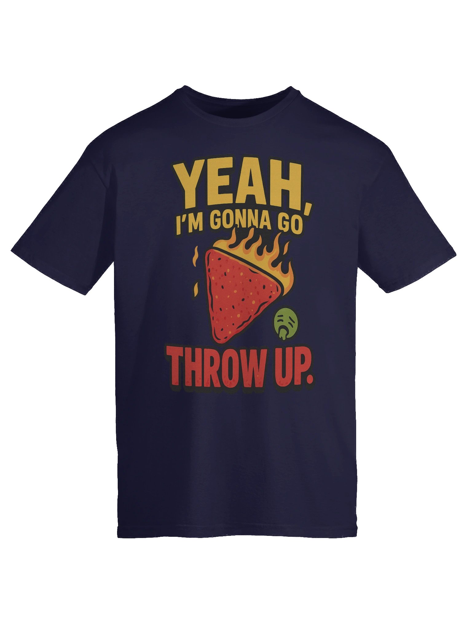 One Chip Challenge Funny T-Shirt | “Yeah, I’m Gonna Go Throw Up” Spicy Food Meme Tee product image (9)