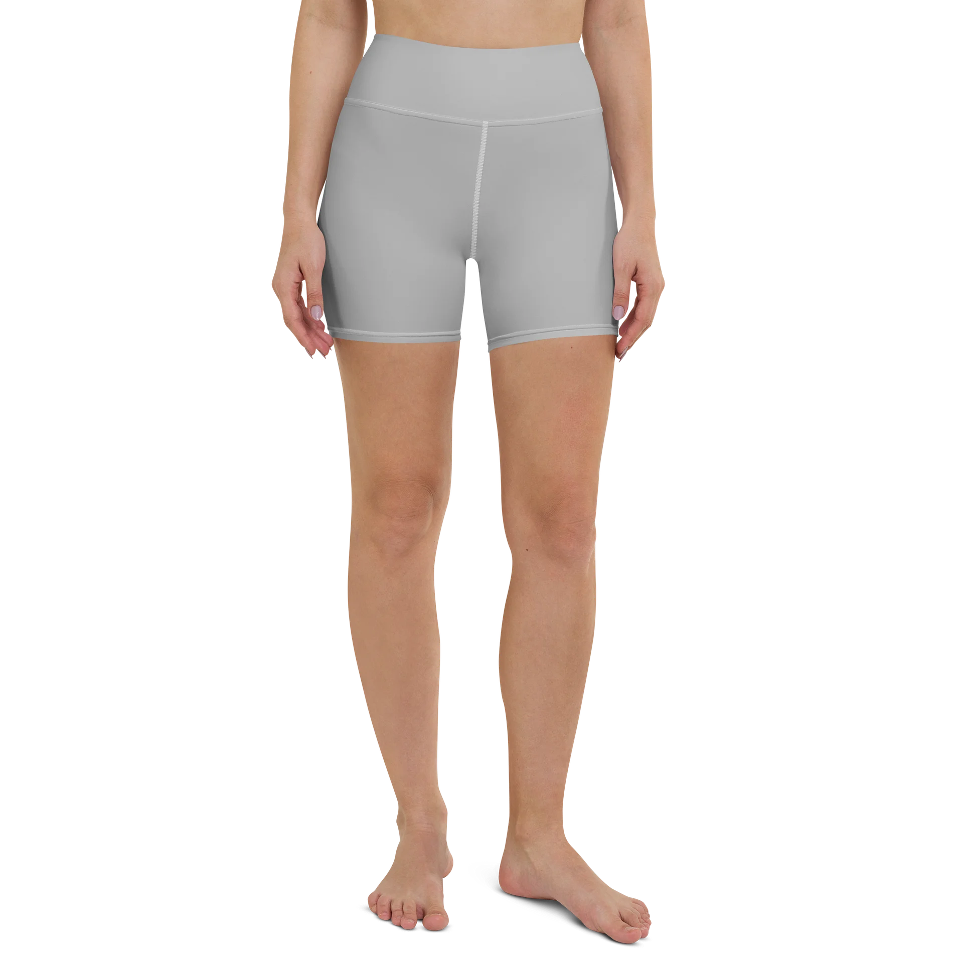 His House Womens Yoga Shorts - Silver product image (2)