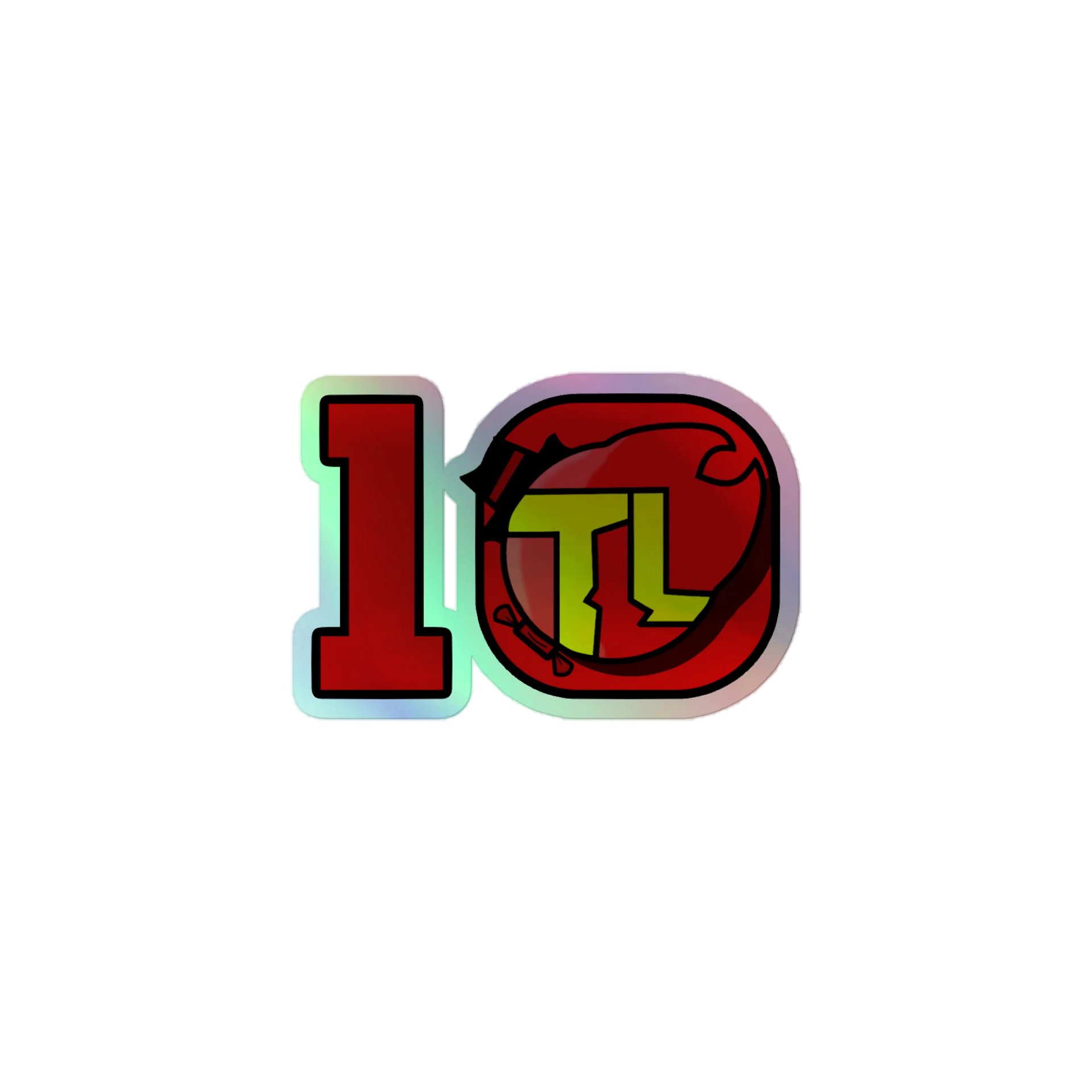 Loxyy 10 year anniversary holographic sticker product image (1)