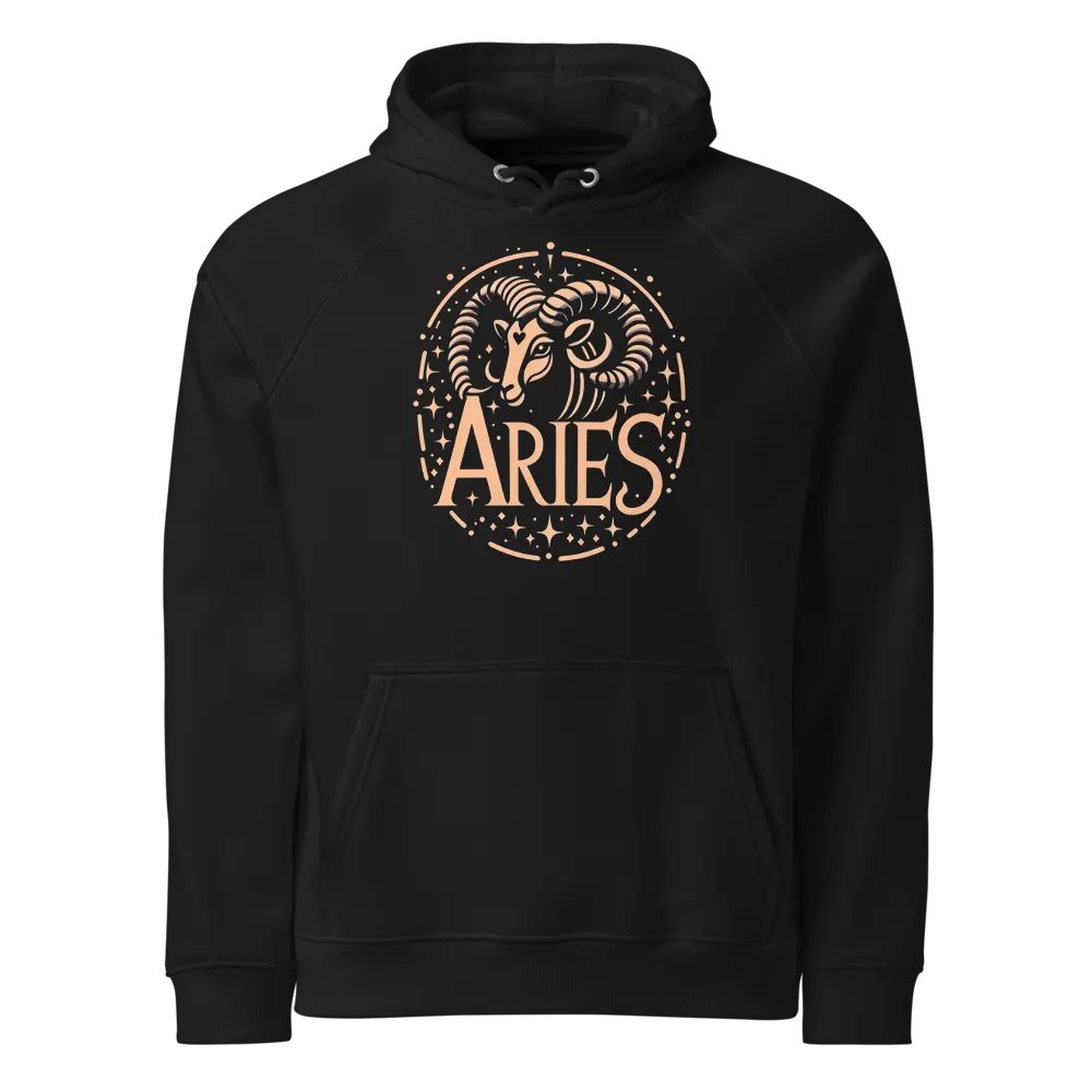 [Aries] - Unisex Eco Raglan Hoodie product image (1)