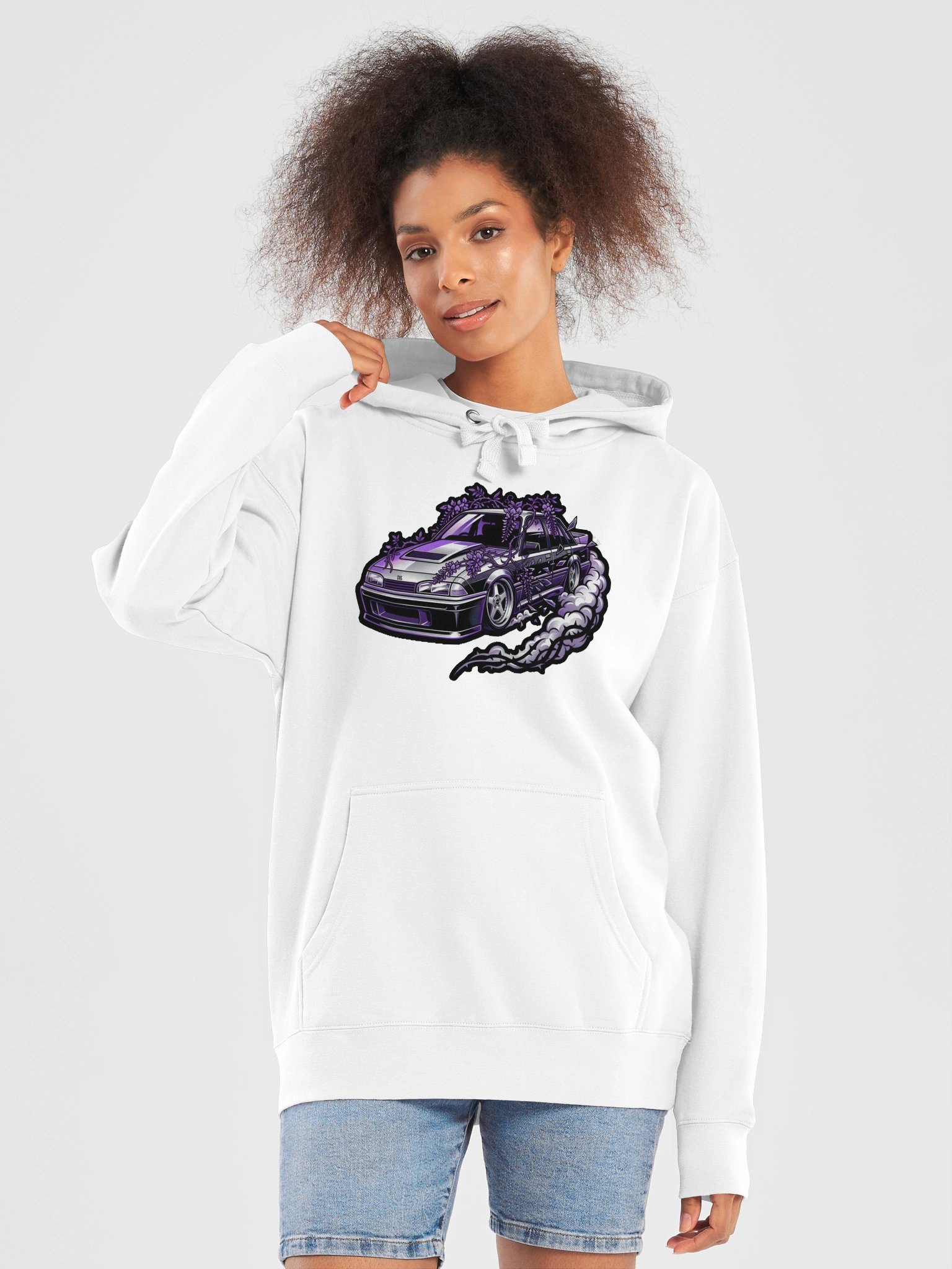 Purple Drift Sports Sedan Hoodie product image (5)