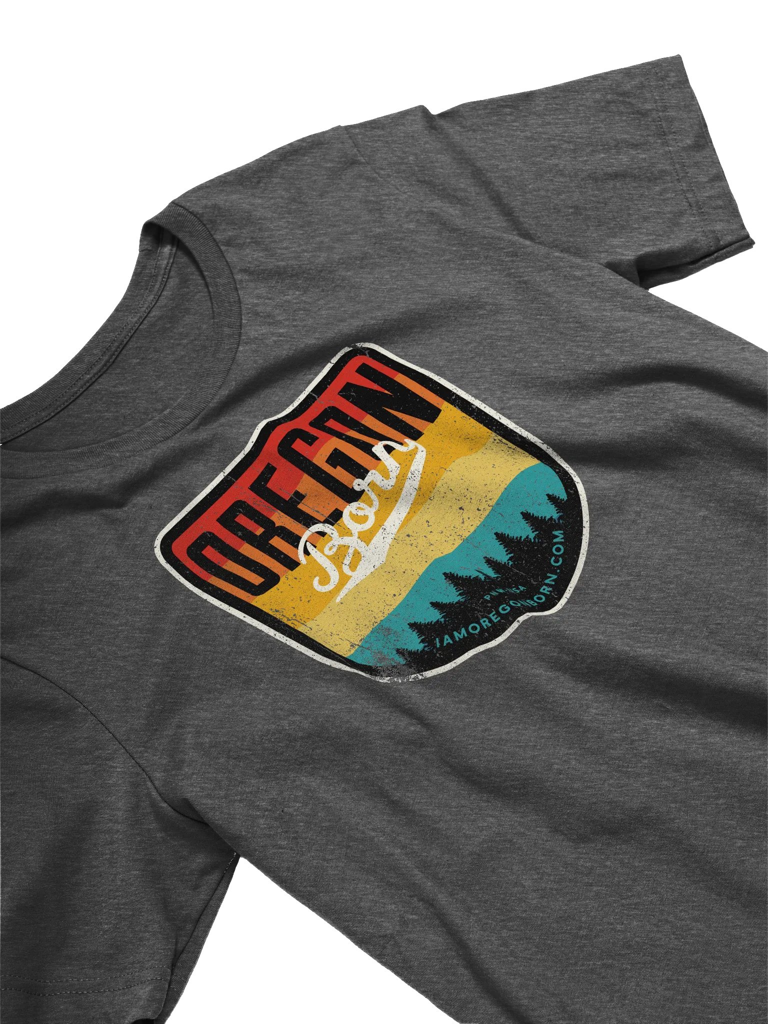 Oregon Born Vintage Shield T-Shirt product image (2)