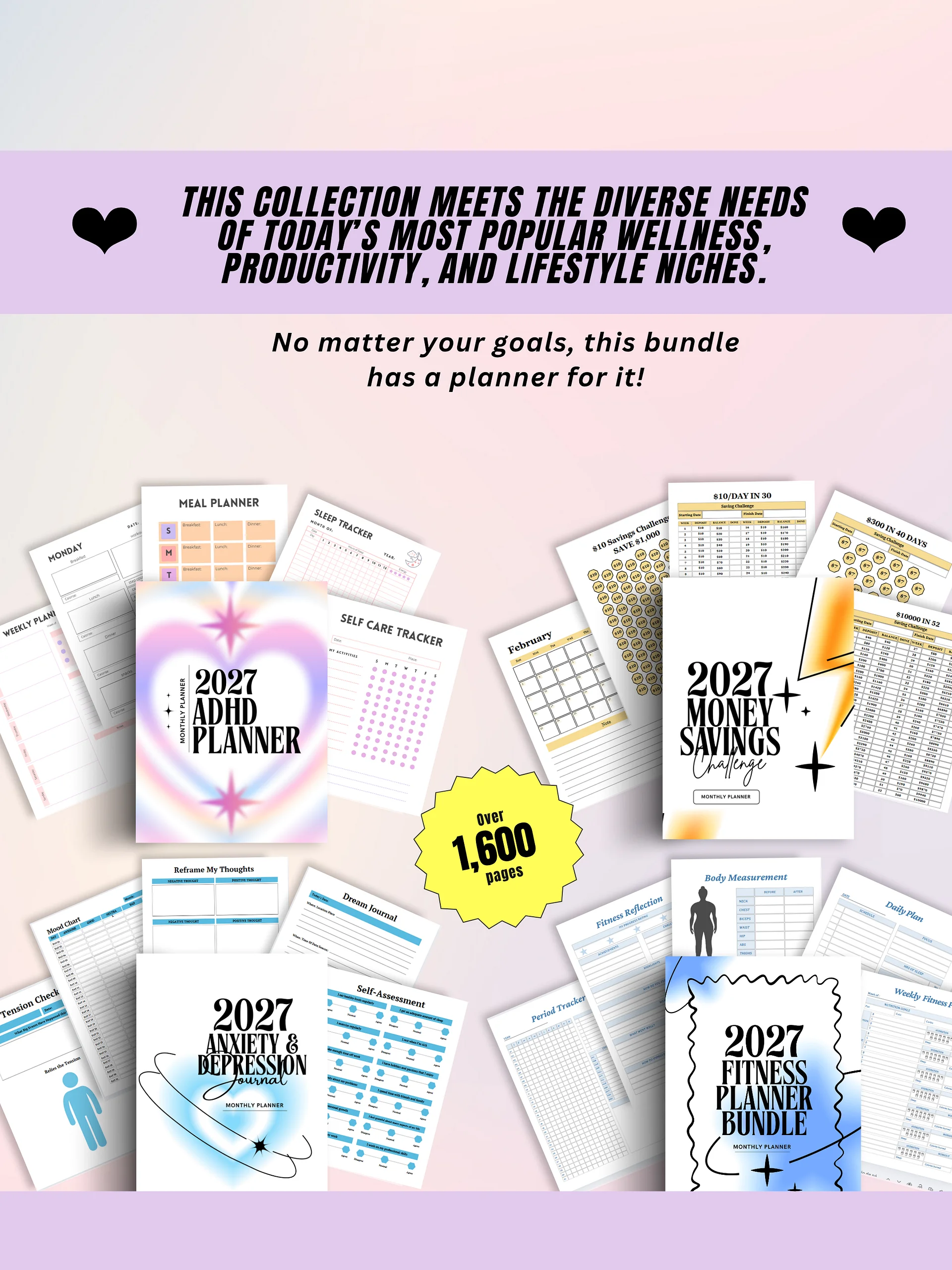 2027 Digital Planner Bundle | MRR PLR Bundle product image (4)