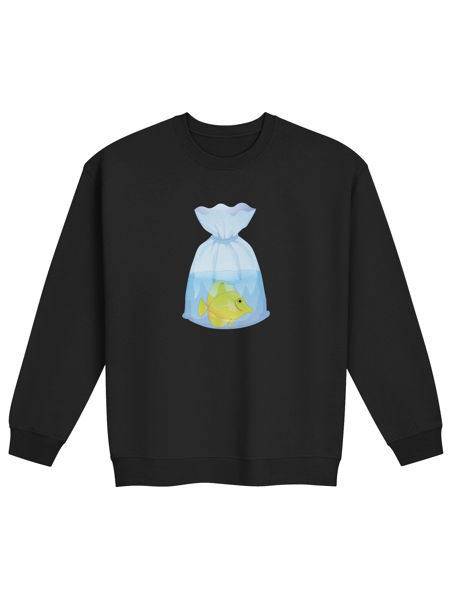 Yellow Tang Fish Bag Sweatshirt – Saltwater Reef Tank Aquarium Enthusiast Graphic Sweatshirt product image (2)