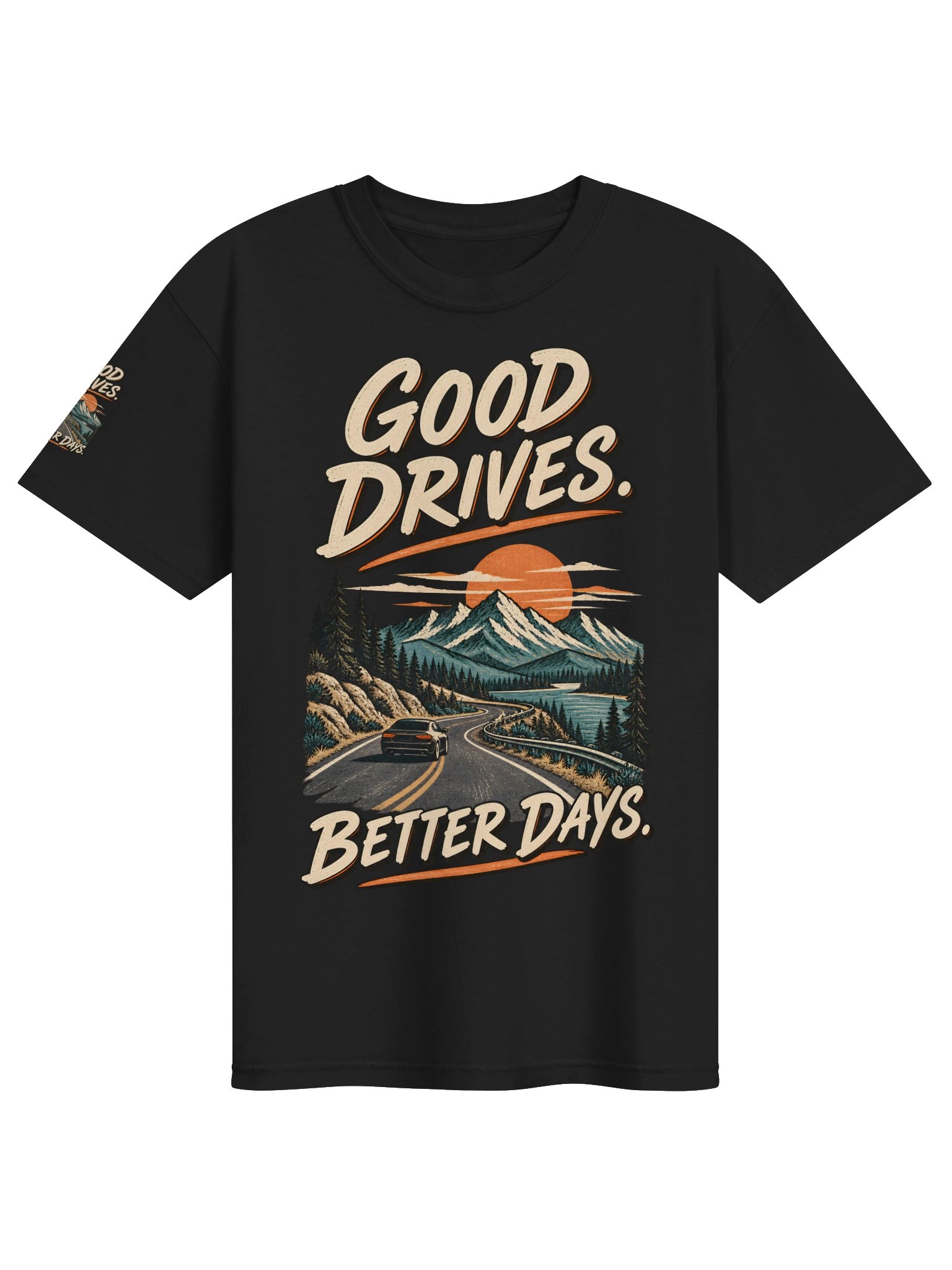 Good Drives, Better Days – Vintage Car Lover T-Shirt product image (1)