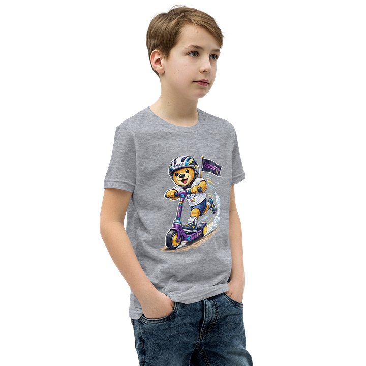 Bobzie Scooter Adventure Youth T-Shirt – Bella+Canvas Edition product image (2)